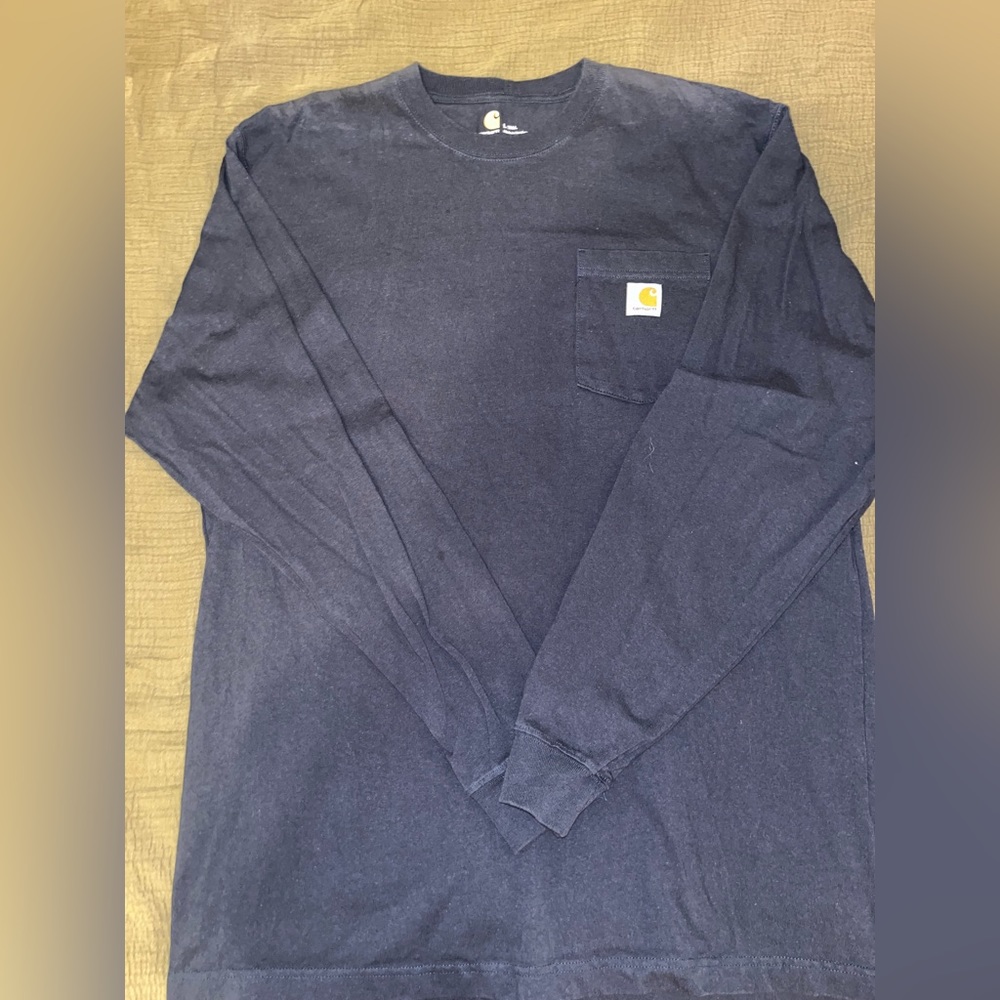 Men’s large blue Carhartt long-sleeves t-shirt